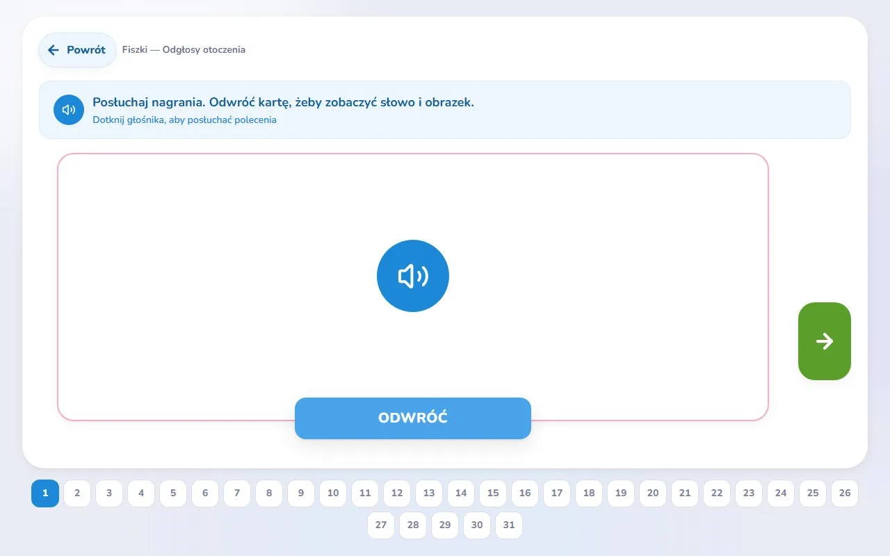 Fiszki — Odgłosy otoczenia